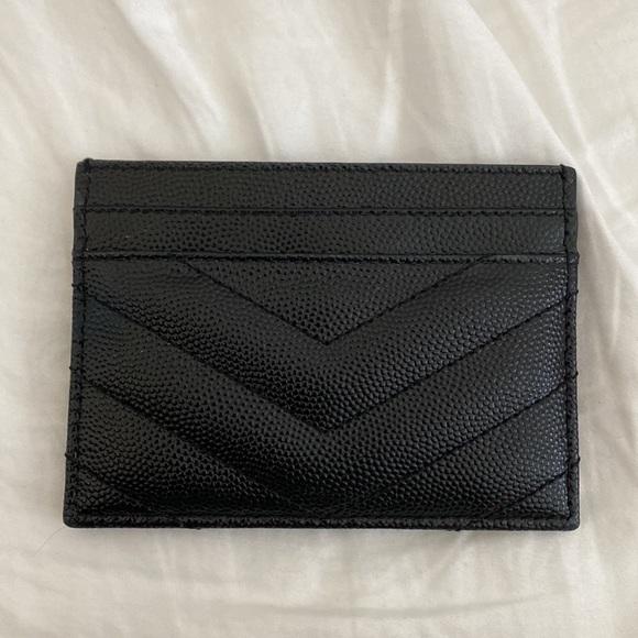 YSL Card Holder with Silver Hardware - Picture 3 of 5